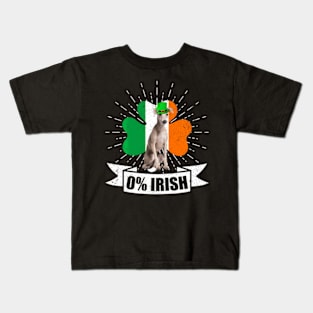 0 Irish Ireland Flag Italian Greyhound Dog St Patrick'S Day Kids T-Shirt